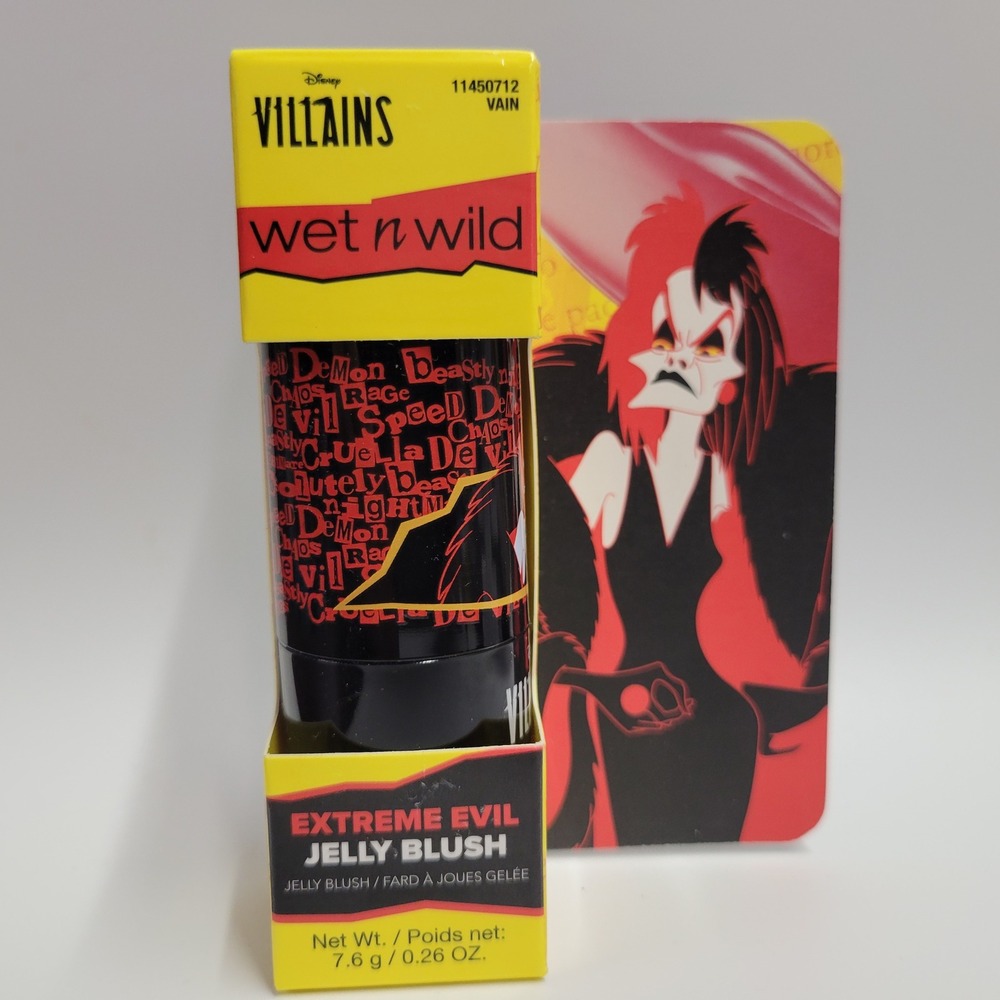 Wet n Wild Disney Villains Cruella Extreme Evil Jelly Blush Vain 11450712 New